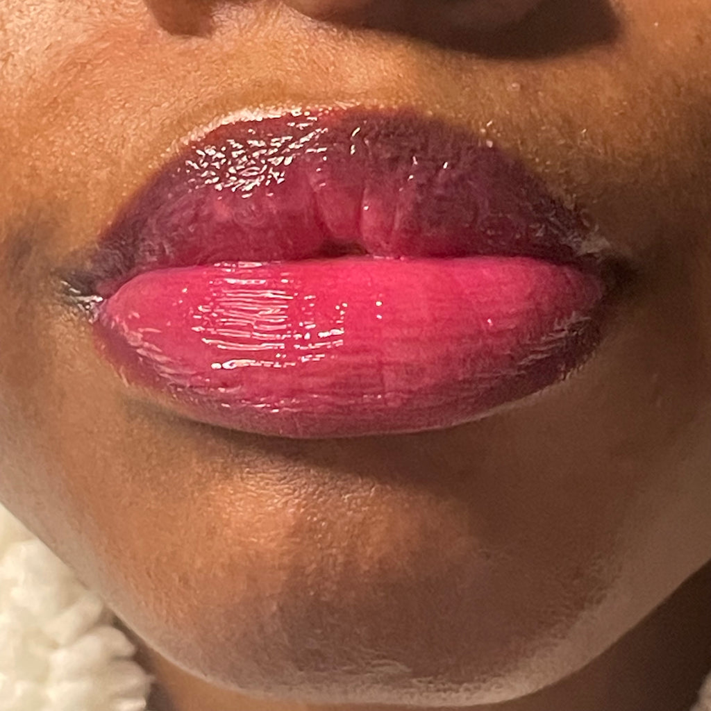 Chroma Luxe color changing lip gloss with brilliant rainbow hues