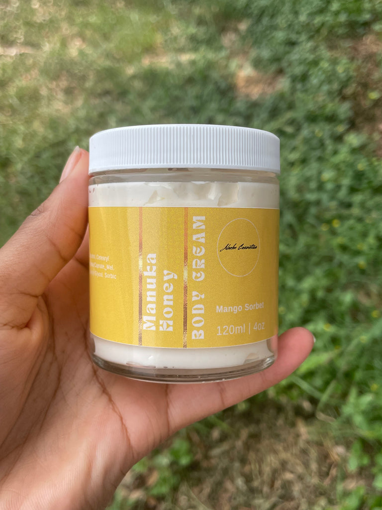  Organic Manuka Honey Body Cream for deep hydration and nourishment